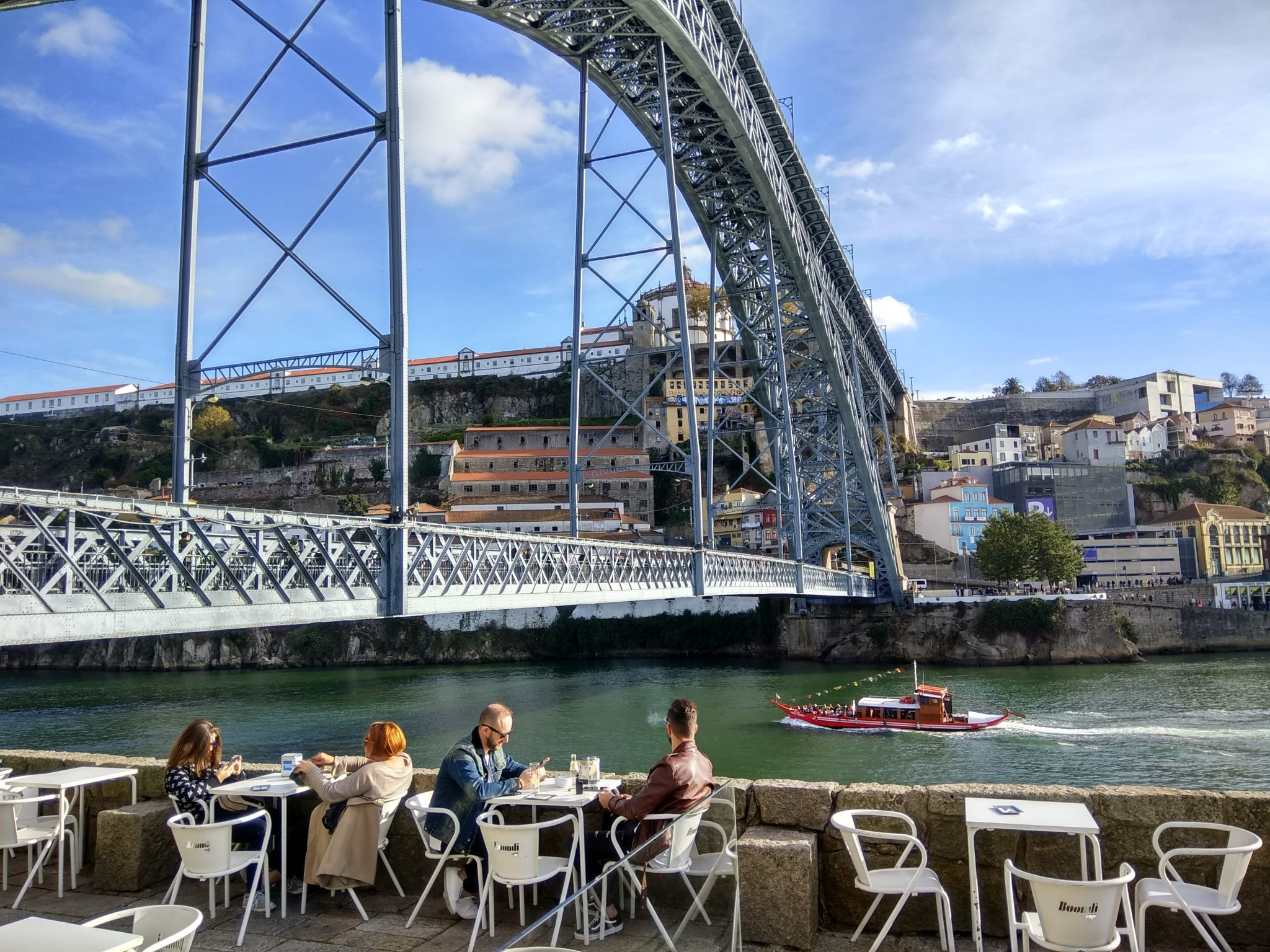 Imagen post 2 días en Oporto. Cafe junto al puente Luis I - Pasaporte y Millas